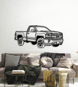 2016 Silverado 1500 Regular CAB Perspective Metal Car Wall Art - MT1153