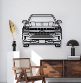 2016 Silverado 1500 Z71 Front View Metal Car Wall Art - MT1335