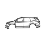 2016 Pilot 3rd Gen Metal Car Wall Art - MT0569