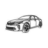 2016 Optima Perspective Metal Car Wall Art - MT1165