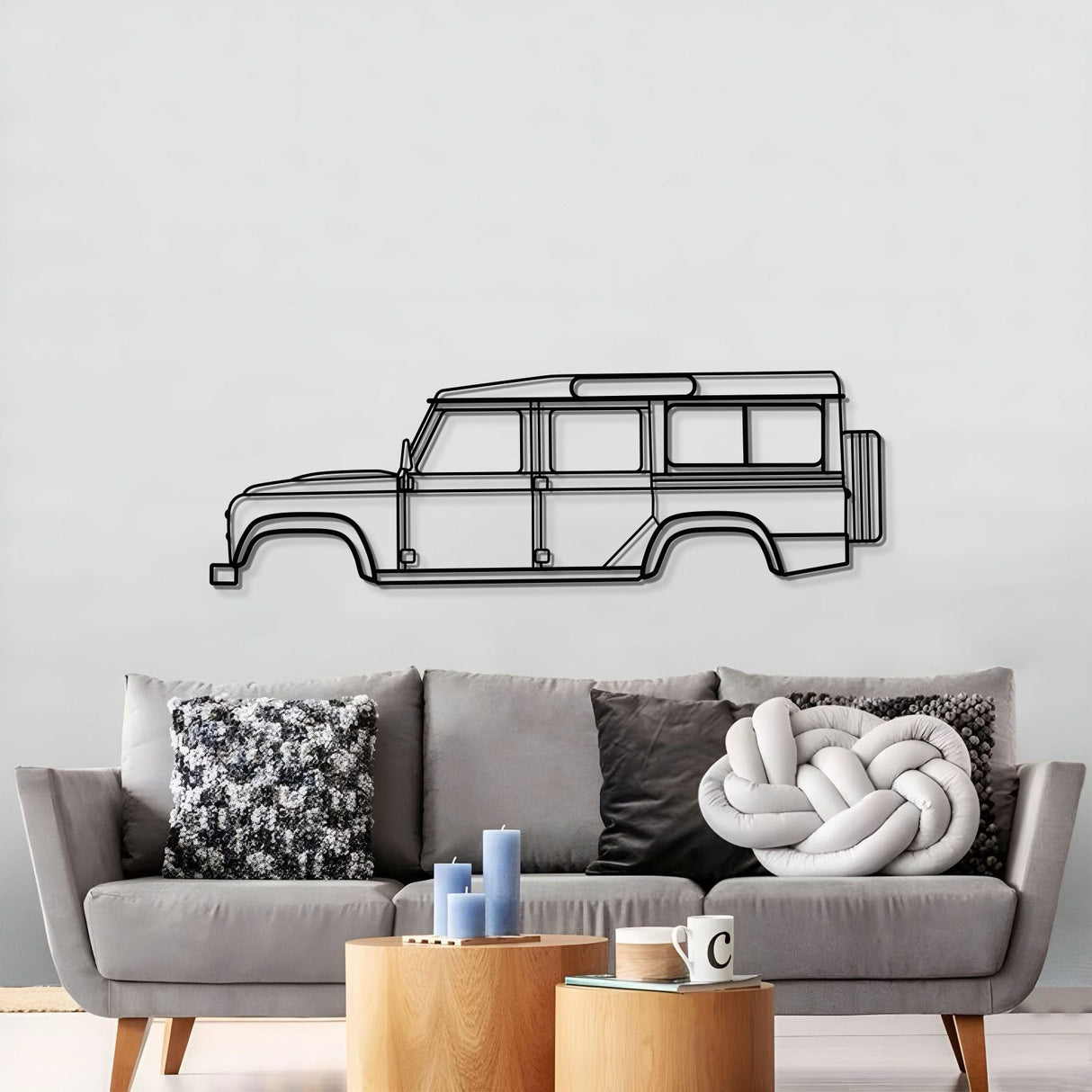 2016 Defender 110 Metal Car Wall Art - MT0561