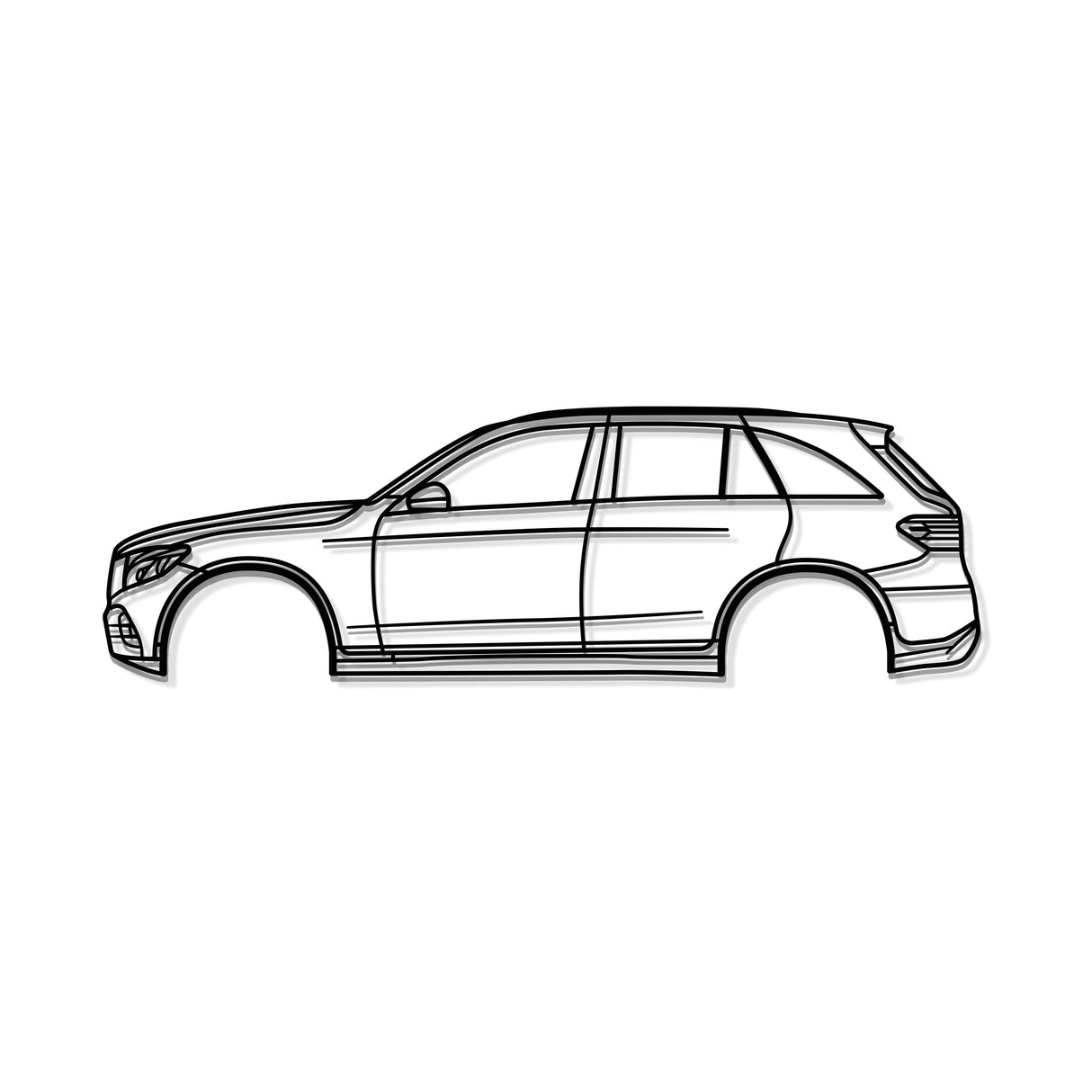 2016 GLC-Class  SUV X253 (1st Gen) Metal Car Wall Art - MT0566