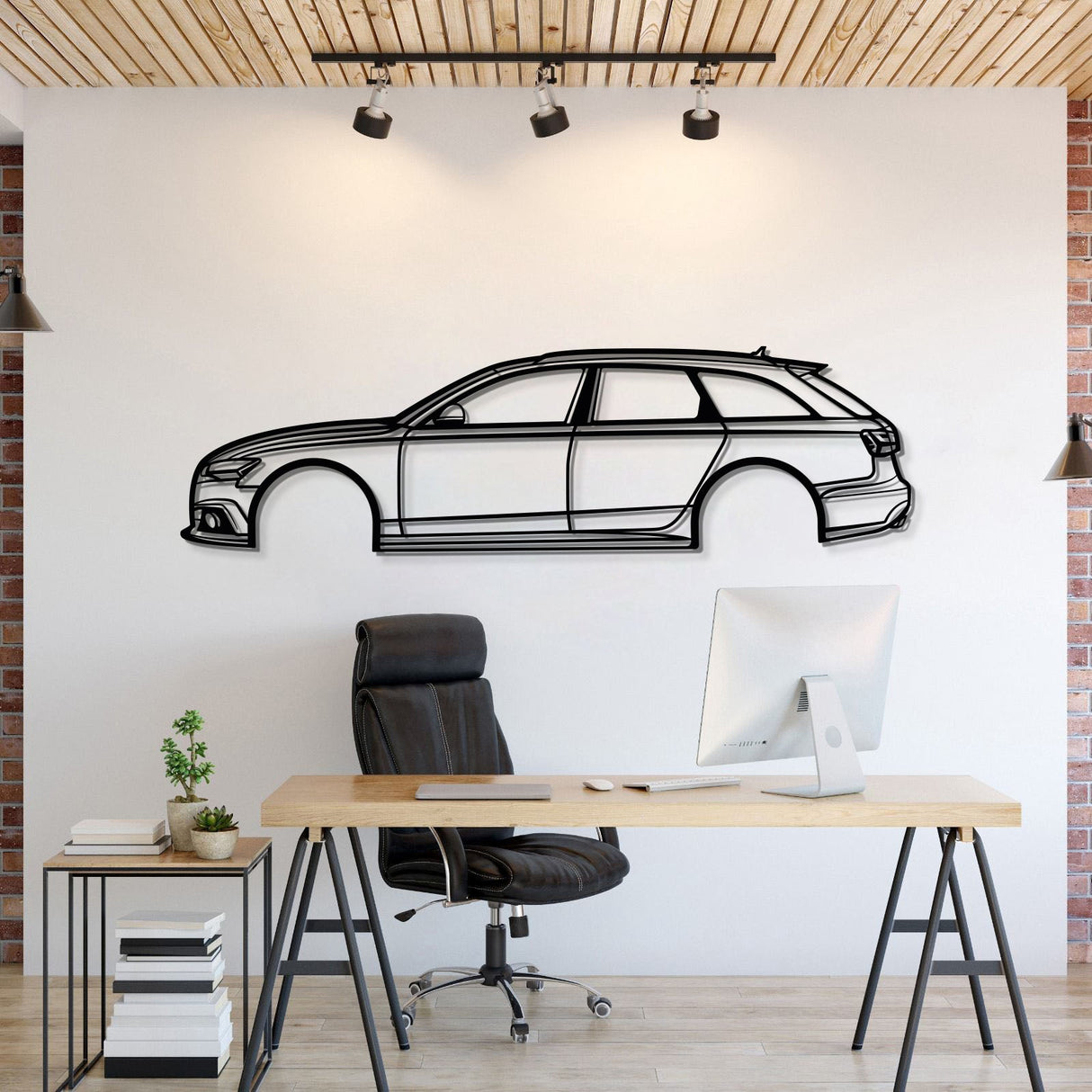 2017 A6 Avant Metal Car Wall Art - MT0578