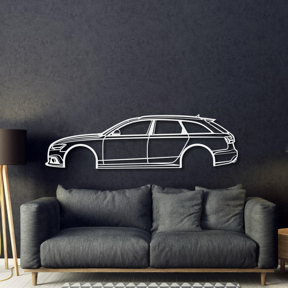 2017 A6 Avant Metal Car Wall Art - MT0578