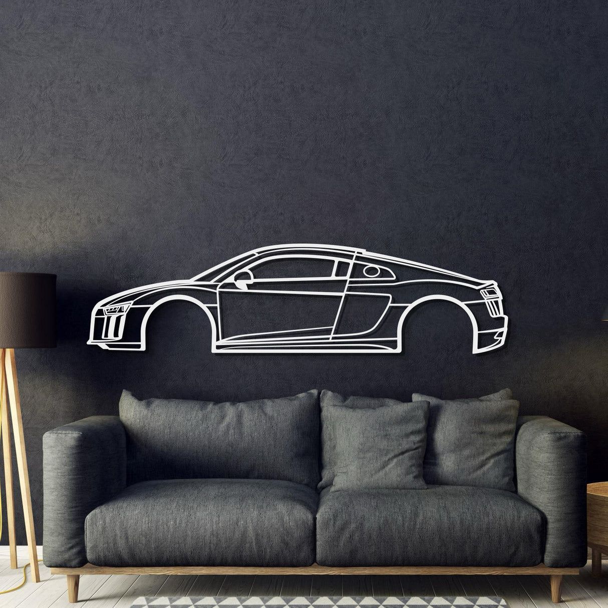 2017 RS8 V10 Metal Car Wall Art - MT0604