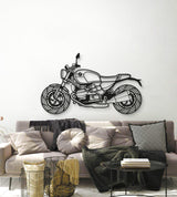 2017 R Nine T Metal Motorcycle Wall Art - MT1384