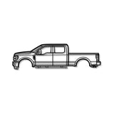 2017 F-250 Super Duty 4th Gen Metal Car Wall Art - MT0591