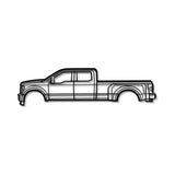 2017 F-350 Super Duty 4th Gen Metal Car Wall Art - MT0592