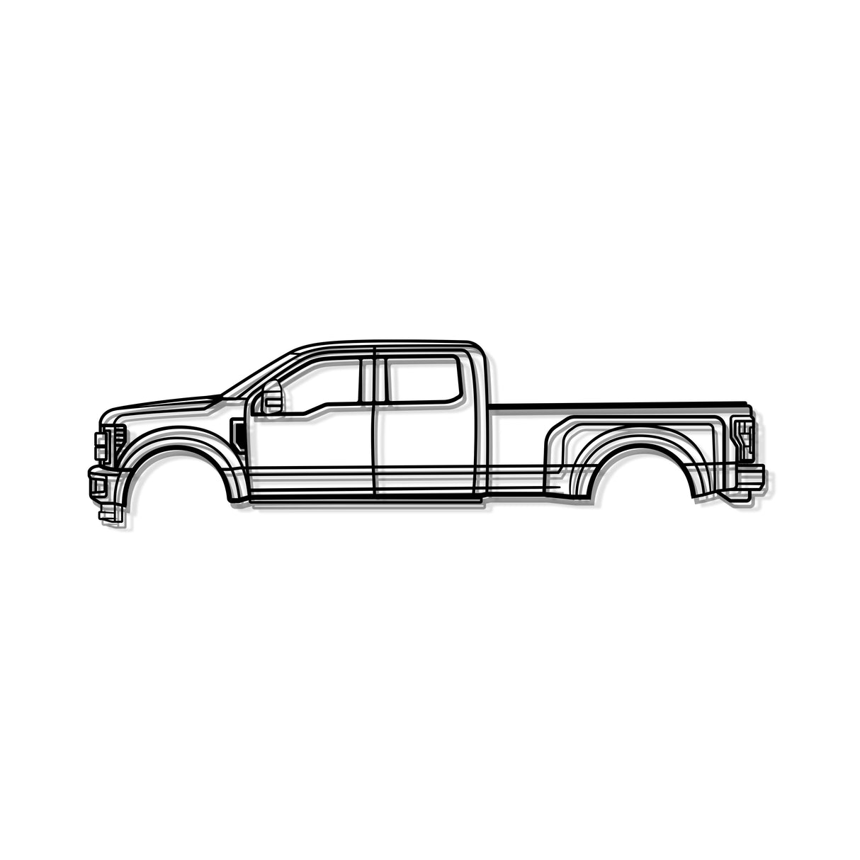 2017 F-450 Super Duty 4th Gen Metal Car Wall Art - MT0593