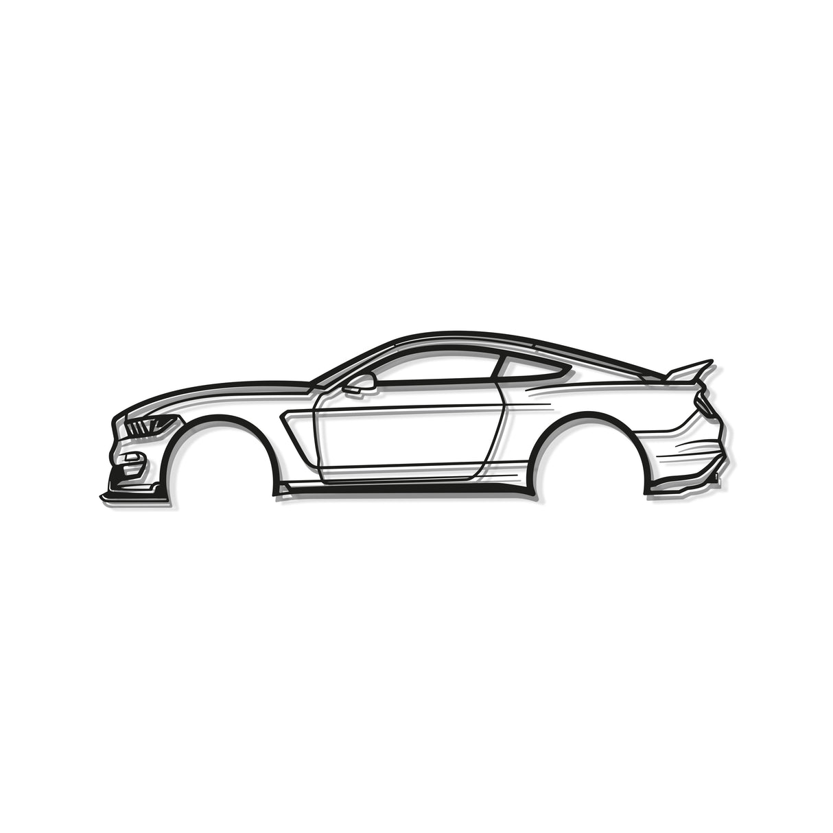 2017 Mustang Shelby GT350 Metal Car Wall Art - MT0600