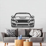 2017 Mustang Shelby GT350 Front View Metal Car Wall Art - MT1348