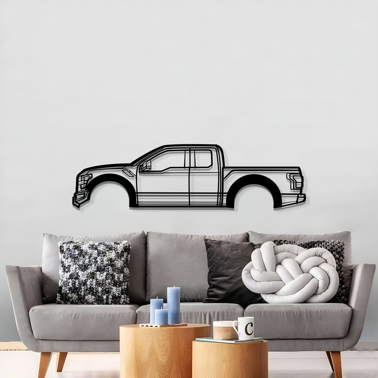 2017 F-150 Raptor 2nd Gen Metal Car Wall Art - MT0590