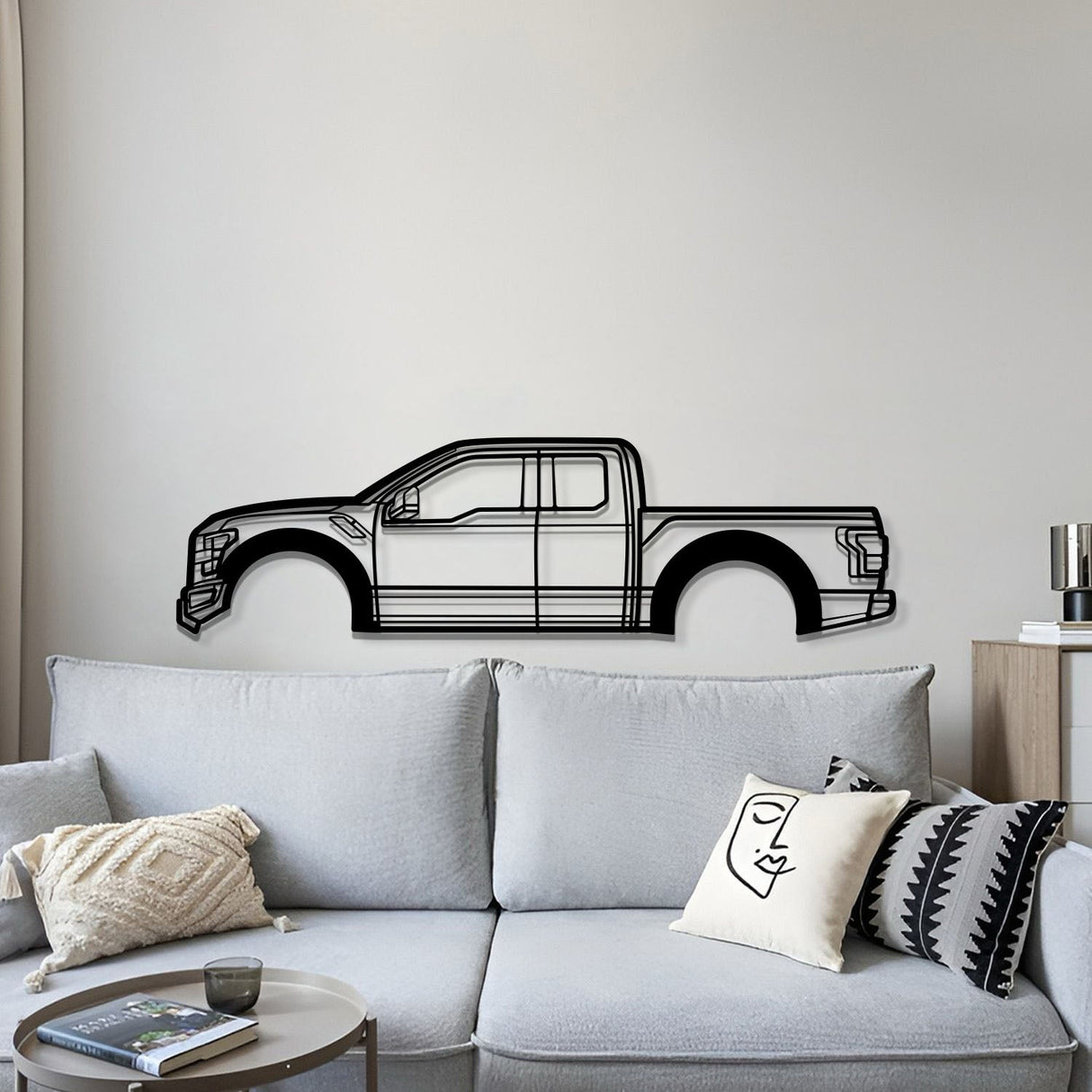 2017 F-150 Raptor 2nd Gen Metal Car Wall Art - MT0590