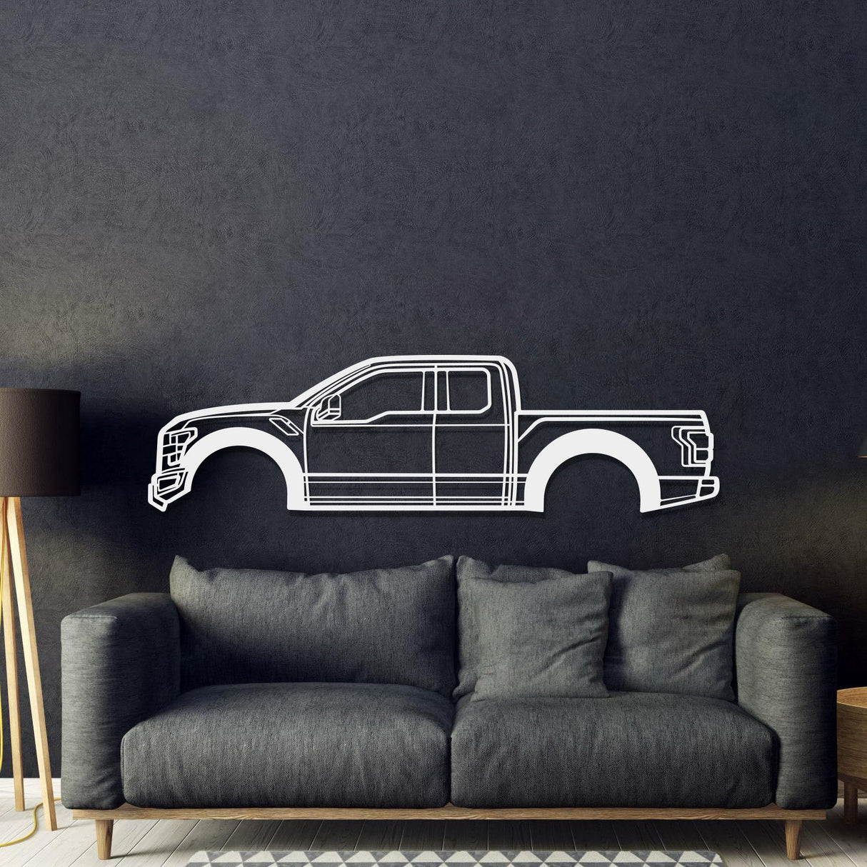 2017 F-150 Raptor 2nd Gen Metal Car Wall Art - MT0590