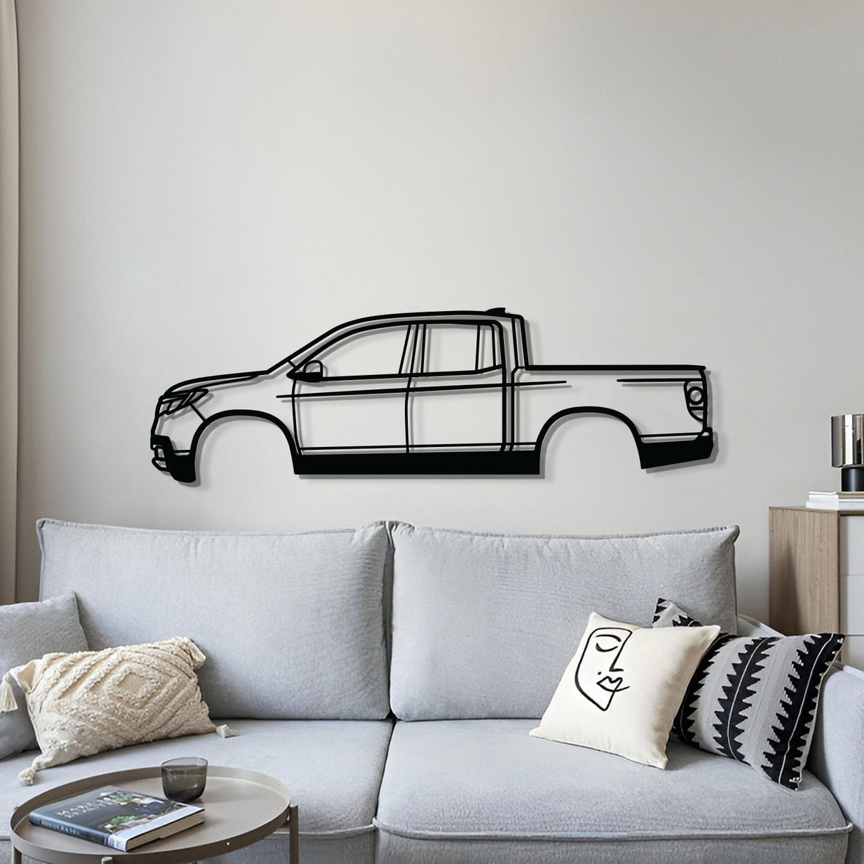 2017 Ridgeline 2nd Gen Metal Car Wall Art - MT0601