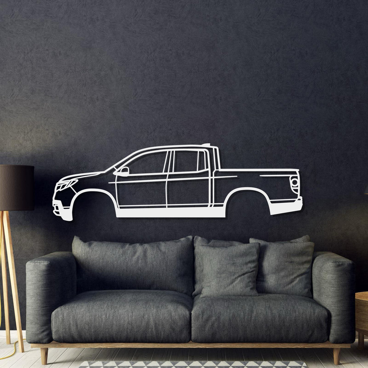 2017 Ridgeline 2nd Gen Metal Car Wall Art - MT0601