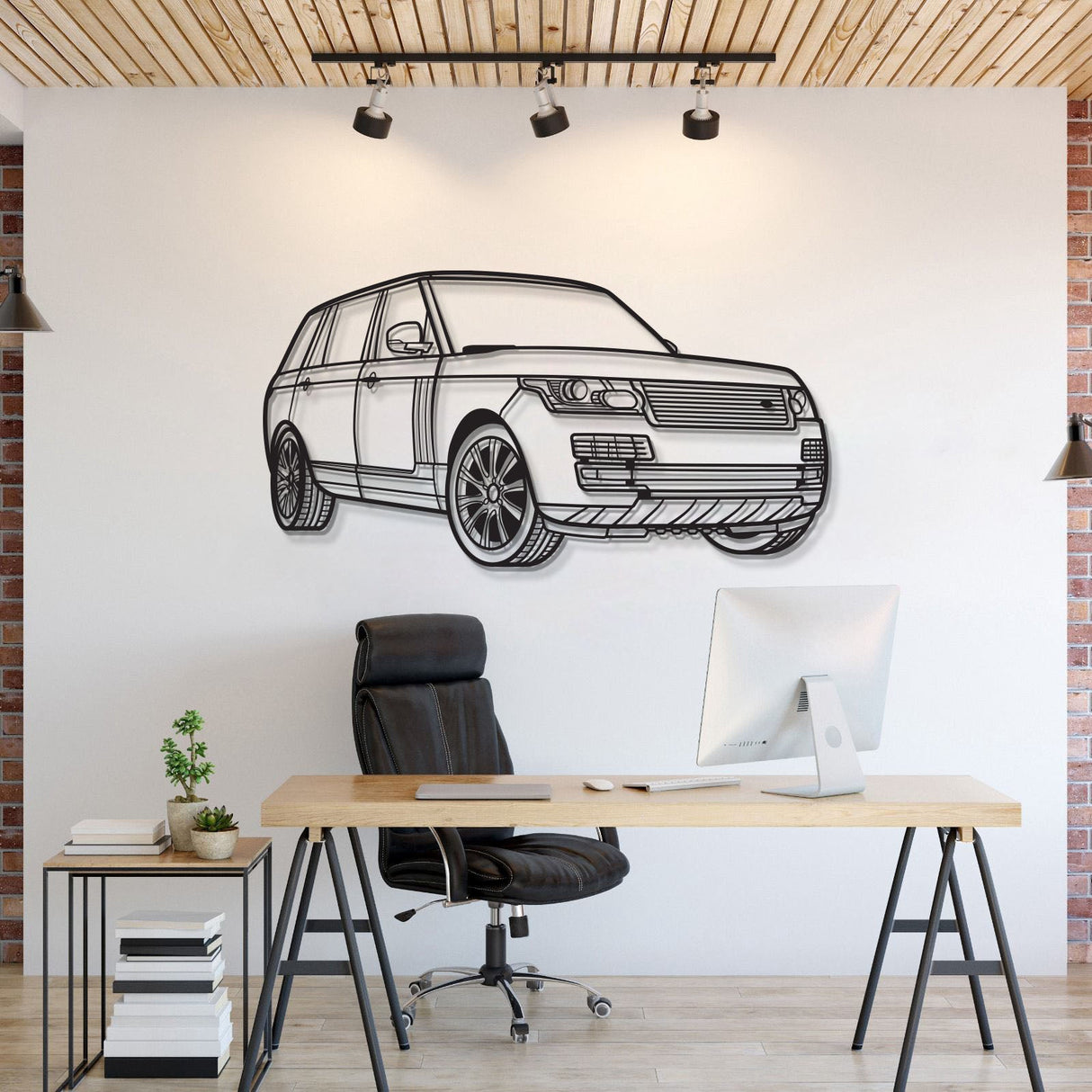 2017 Range Rover Perspective Metal Car Wall Art - MT1122