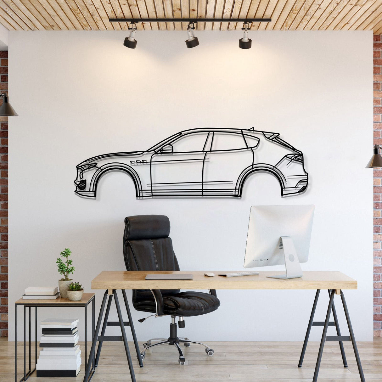 2017 Levante 1st Gen Metal Car Wall Art - MT0598