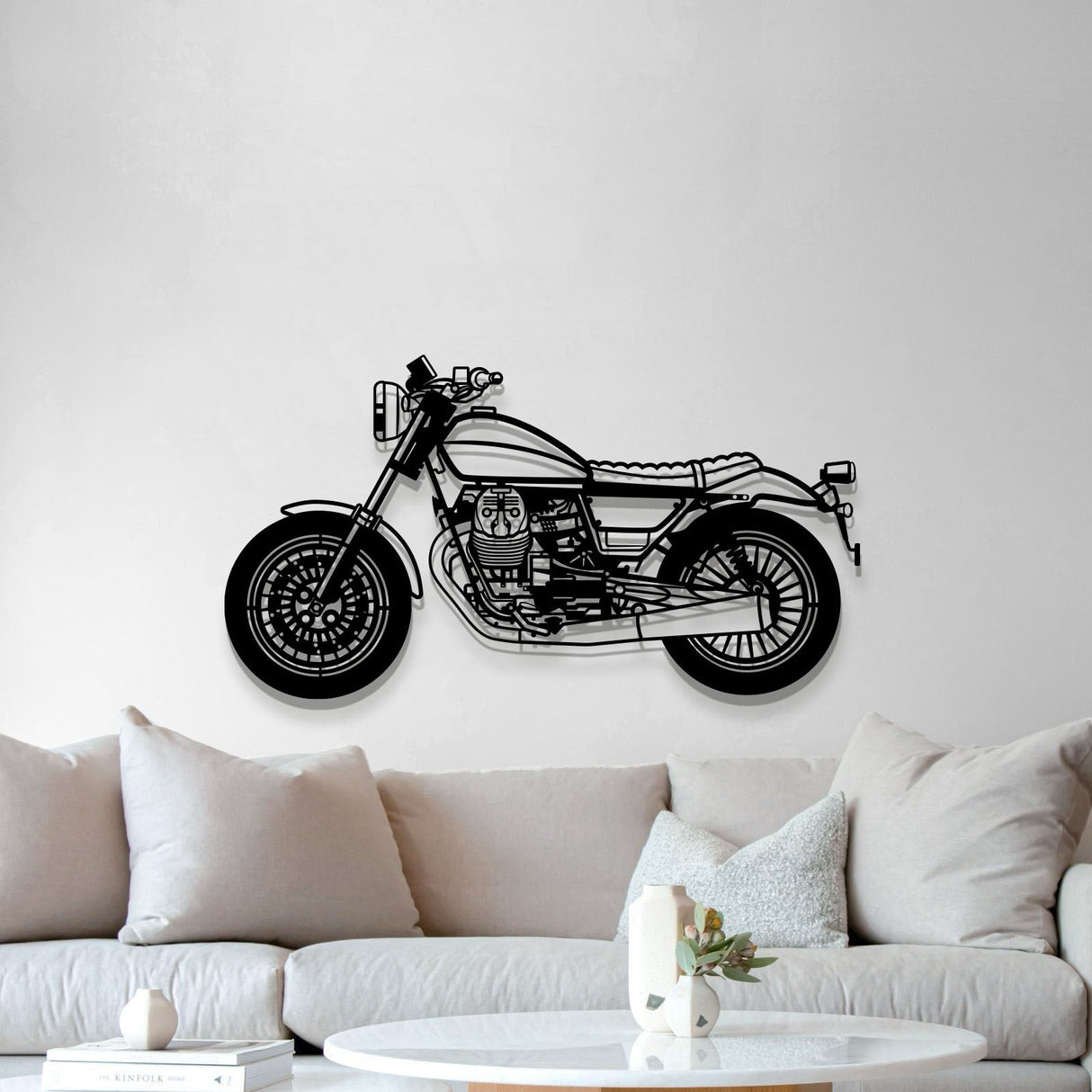 2017 V9 Bobber Metal Motorcycle Wall Art - MT1409