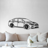 2017 Impreza WRX STI Perspective Metal Car Wall Art - MT1289