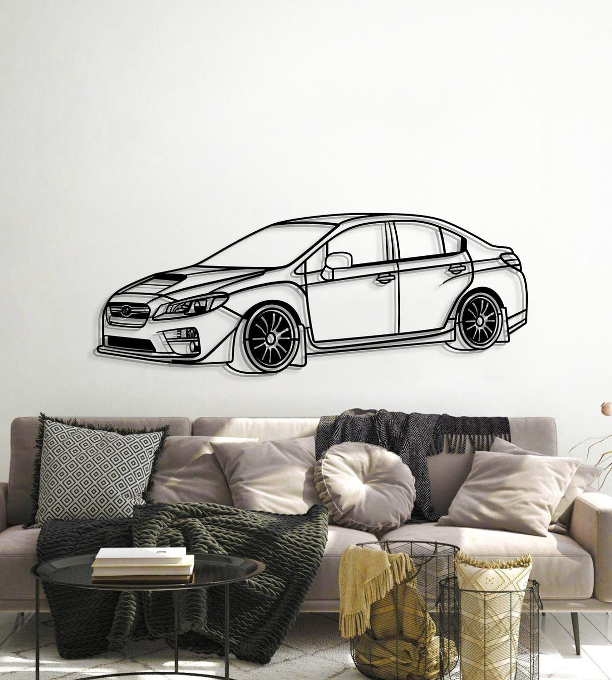 2017 Impreza WRX STI Perspective Metal Car Wall Art - MT1289