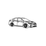 2017 Impreza WRX STI Perspective Metal Car Wall Art - MT1289