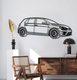 2017 Golf R Perspective Metal Car Wall Art - MT1294