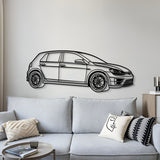 2017 Golf R Perspective Metal Car Wall Art - MT1294