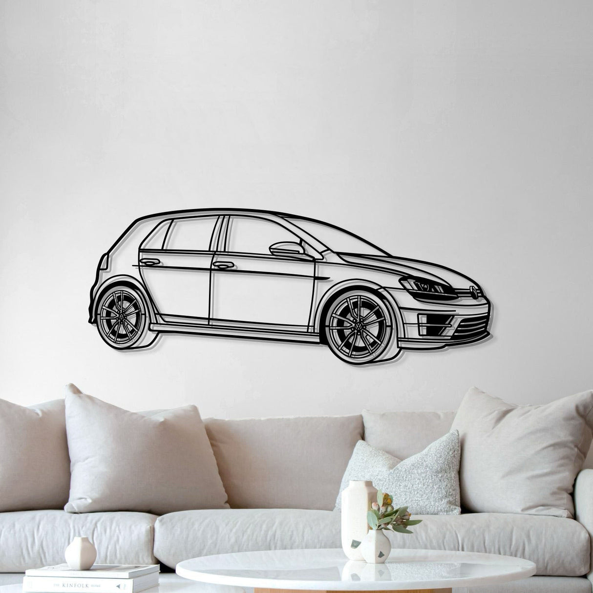 2017 Golf R Perspective Metal Car Wall Art - MT1294