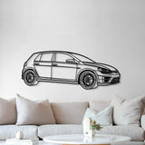 2017 Golf R Perspective Metal Car Wall Art - MT1294