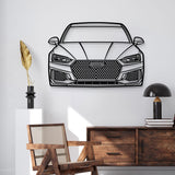 2018 RS5 Front View Metal Car Wall Art - MT1322