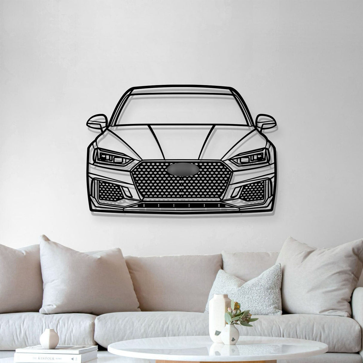 2018 RS5 Front View Metal Car Wall Art - MT1322