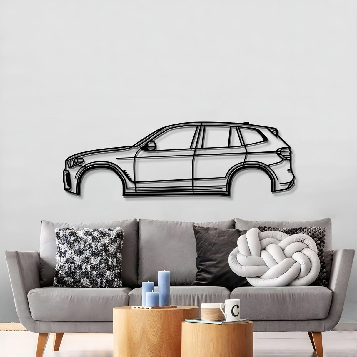 2018 X3 G01 3rd Gen Metal Car Wall Art - MT0638