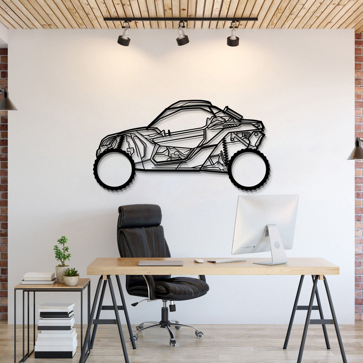 2018 Maverıck X RS Turbo Metal Car Wall Art - MT1199