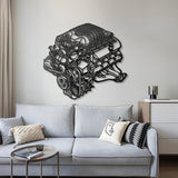 2018 Challanger HEMI Metal Engine Block Wall Art - MTEB-0002