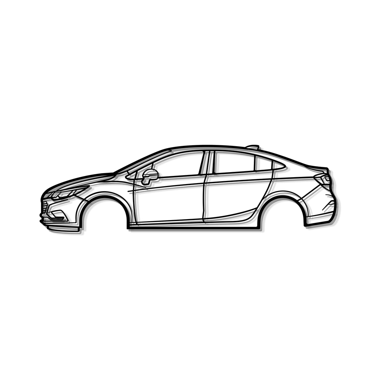 2018 Cruze Metal Car Wall Art - MT0618