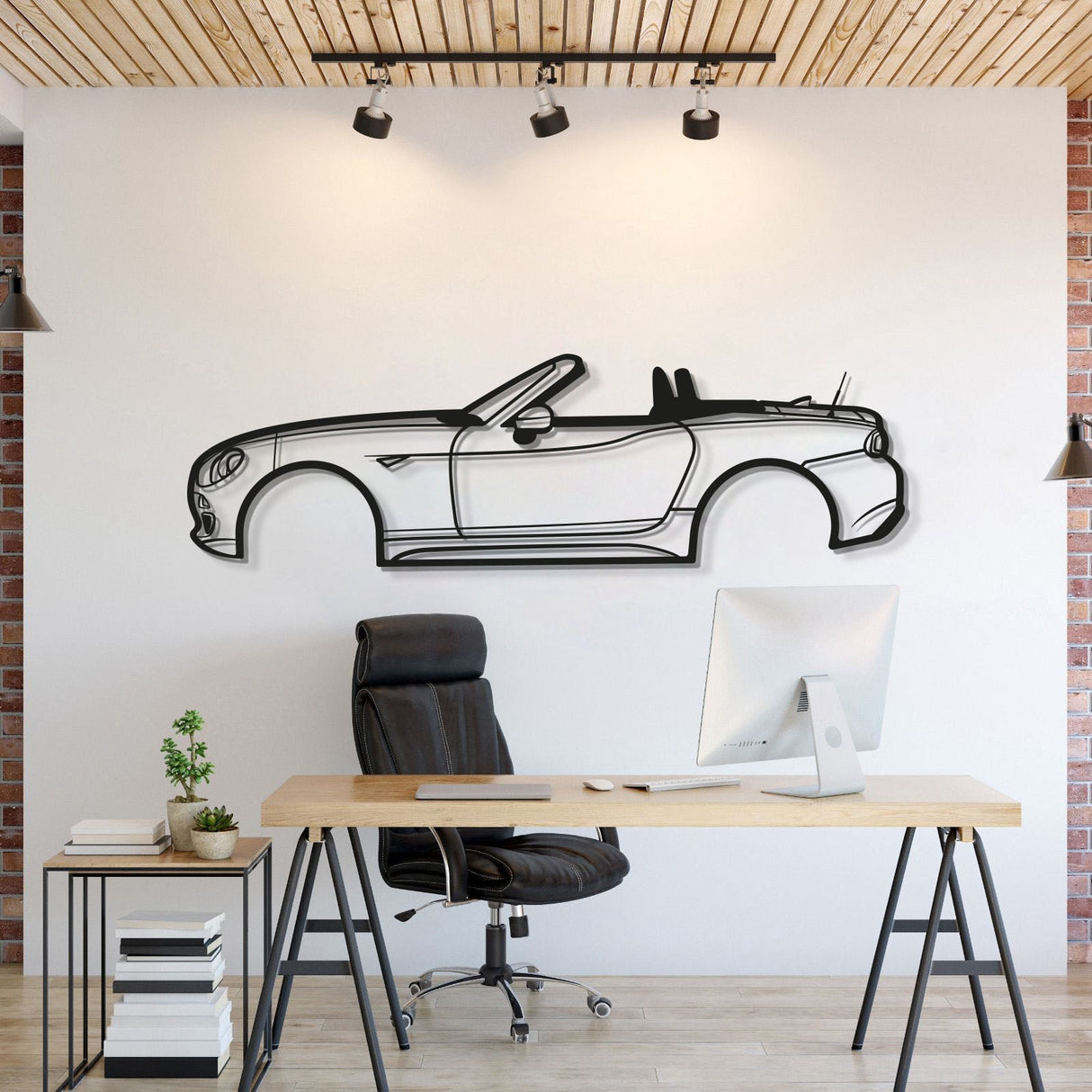 2018 124 Spider Metal Car Wall Art - MT0609