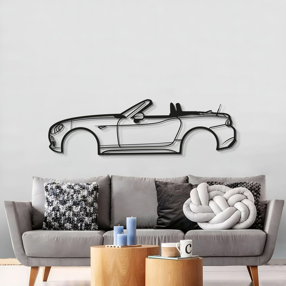 2018 124 Spider Metal Car Wall Art - MT0609