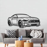 2018 Mustang GT Perspective Metal Car Wall Art - MT1315