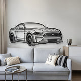 2018 Mustang GT Perspective Metal Car Wall Art - MT1315