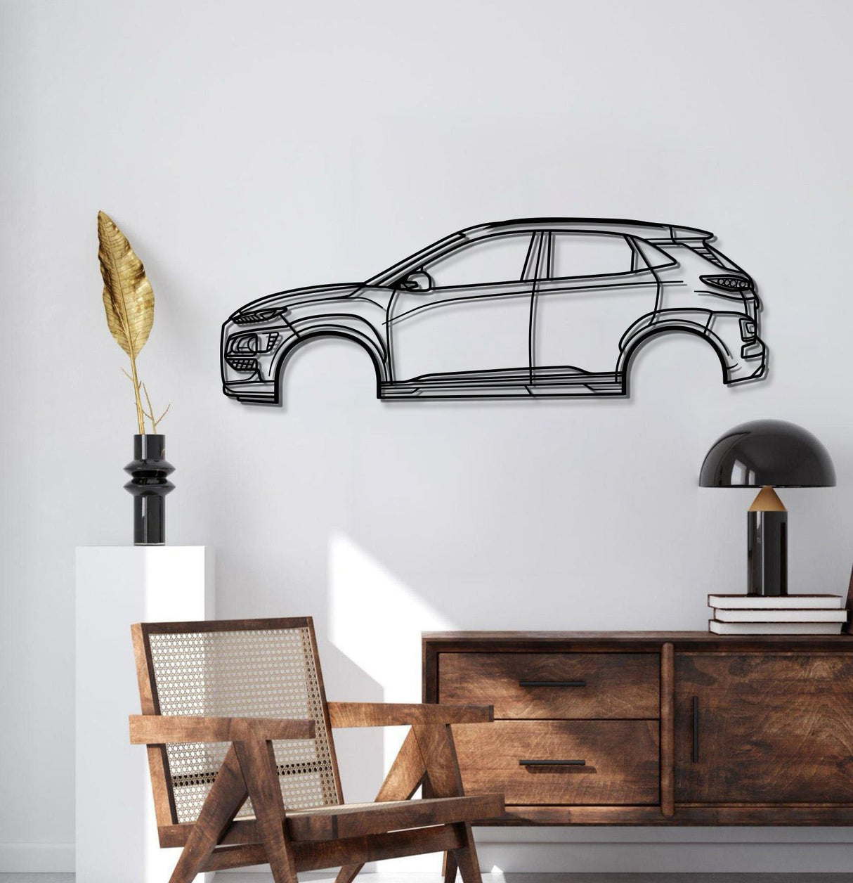 2018 Kona 1st Gen Metal Car Wall Art - MT0625