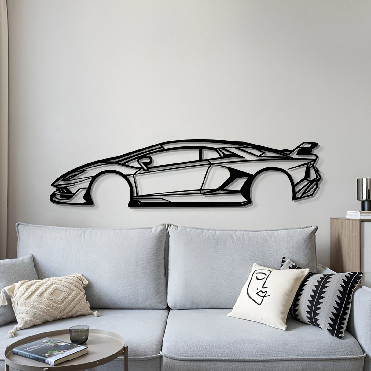 2018 Aventador SVJ Metal Car Wall Art - MT0613