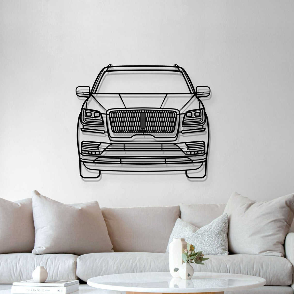 2018 Navigator Front View Metal Car Wall Art - MT1360