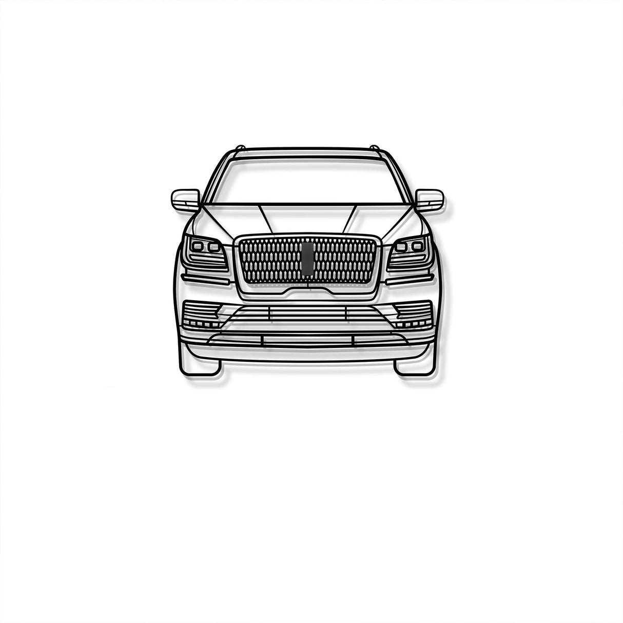 2018 Navigator Front View Metal Car Wall Art - MT1360