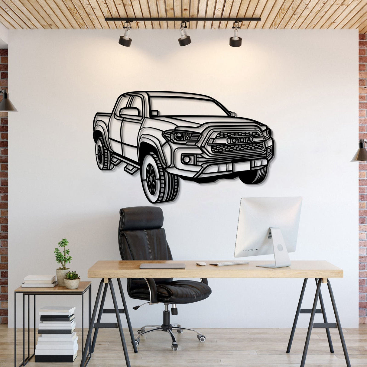 2018 Tacoma Perspective Metal Car Wall Art - MT0469