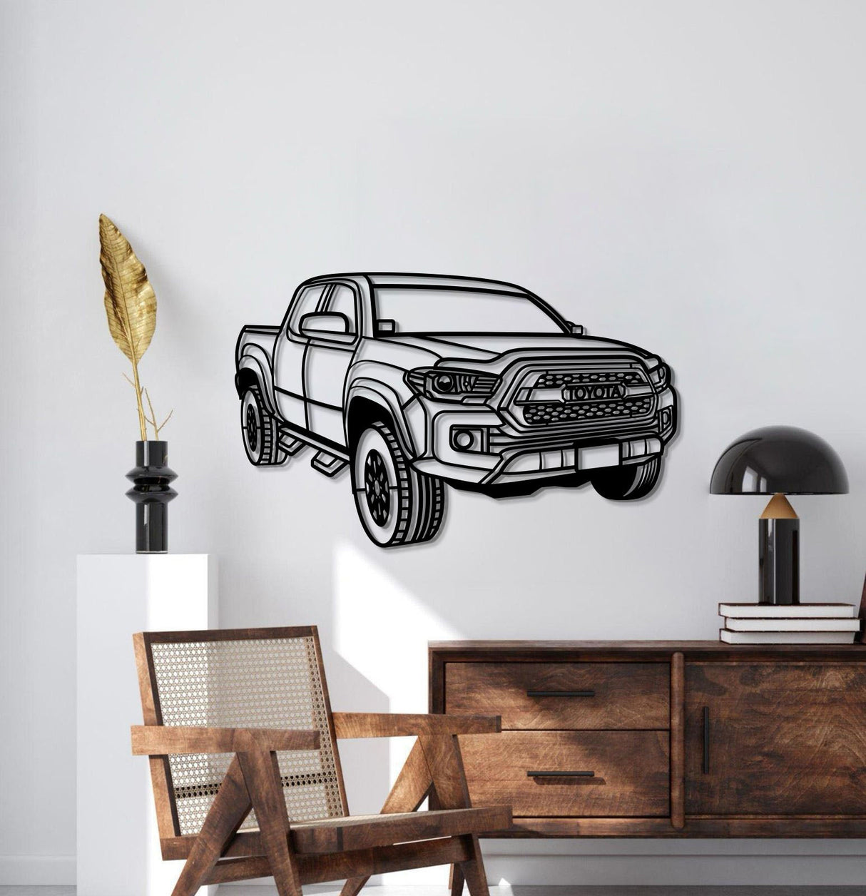 2018 Tacoma Perspective Metal Car Wall Art - MT0469