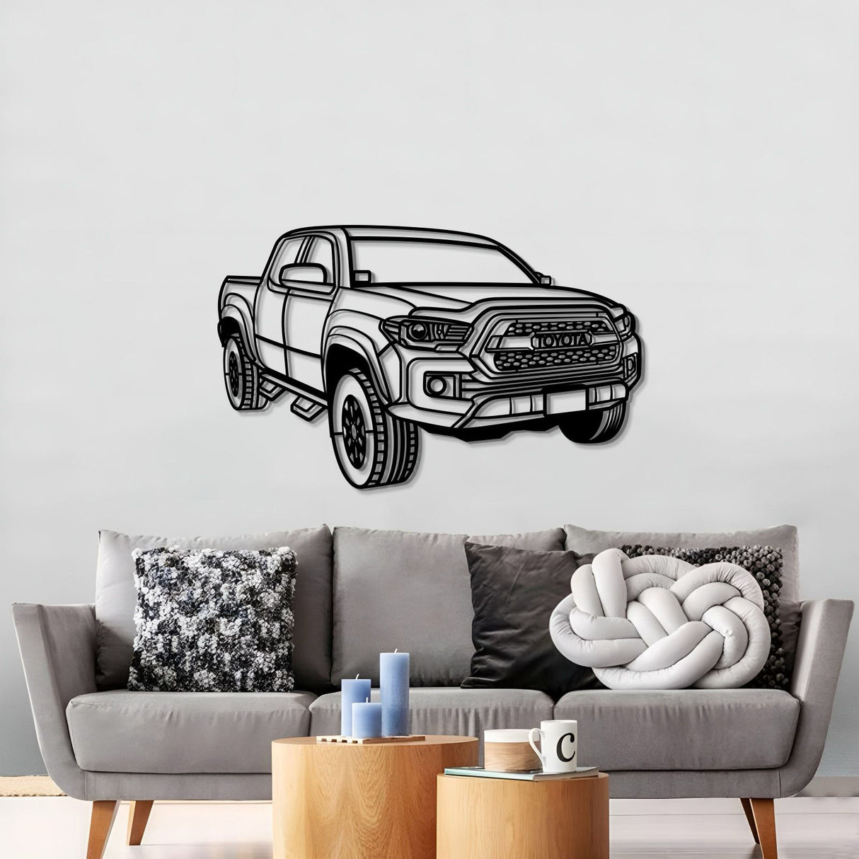 2018 Tacoma Perspective Metal Car Wall Art - MT0469