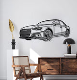 2019 A4 Perspective Metal Car Wall Art - MT1238