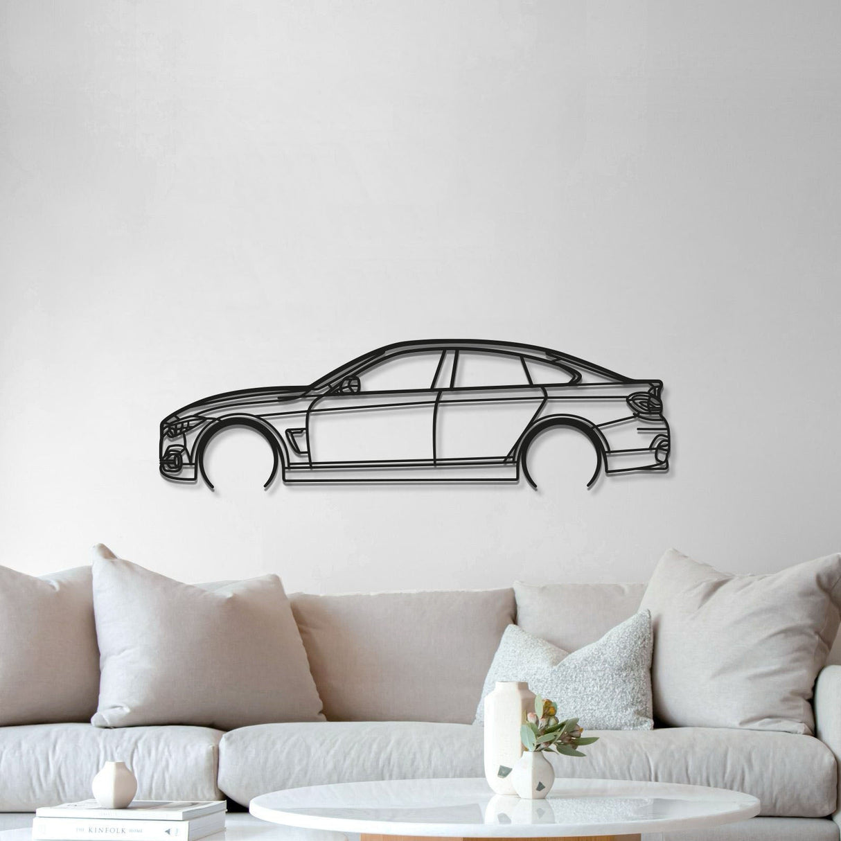 2019 F36 4 Gran Coupe Detailed Metal Car Wall Art - MT0641