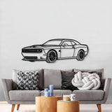 2019 Challanger SRT Perspective Metal Car Wall Art - MT1261